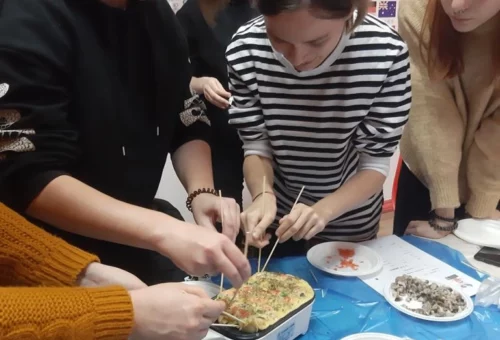 Готовка японской еды на курсах японского языка
